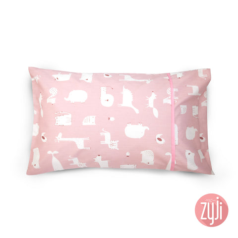 Wilderness Pink Toddler Pillowcase