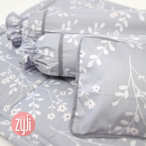 Blossom Gray Bedding Set 24x47
