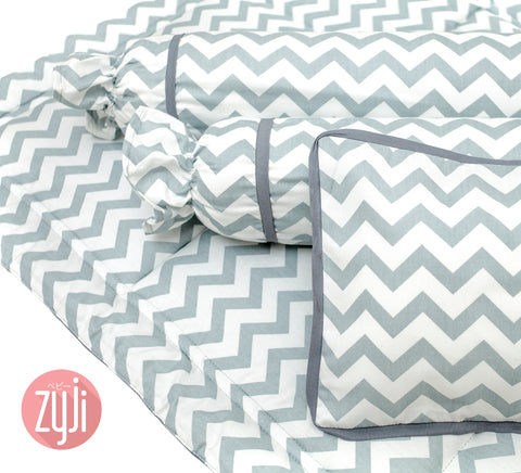 Chevron Gray Bedding Set 26x38