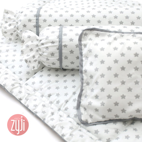 Stars Gray Bedding Set 28x52