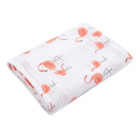 Muslin Blanket - Flamingo Pink