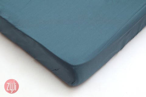 Luxury Dark Teal Matte Fitted Sheet