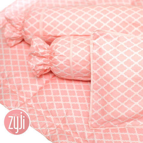 Mini Moroccan Peach Bedding Set 24x47