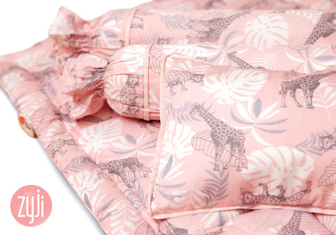 Pink Jungle Bedding Set 26x38