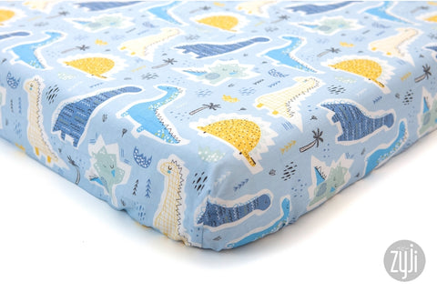 Dino Stickies Crib Fitted Sheet
